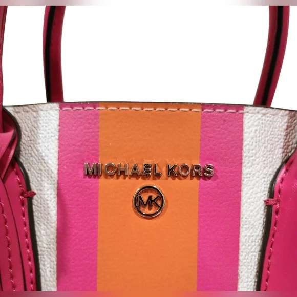 Michael Kors Maple Small Center Stripe Satchel - Picture 4 of 16